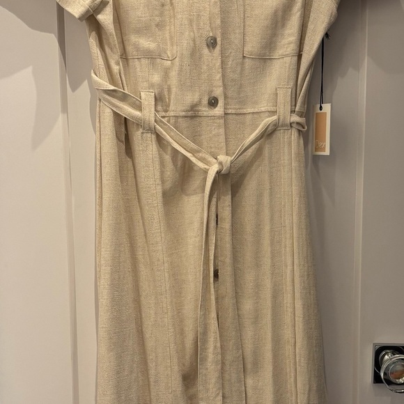 Dex Cream Asymmetrical Dress - Picture 2 of 2